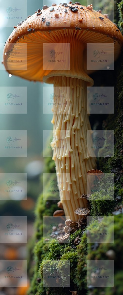 Watermarked preview — Mystical Forest Mushroom Macro Photography